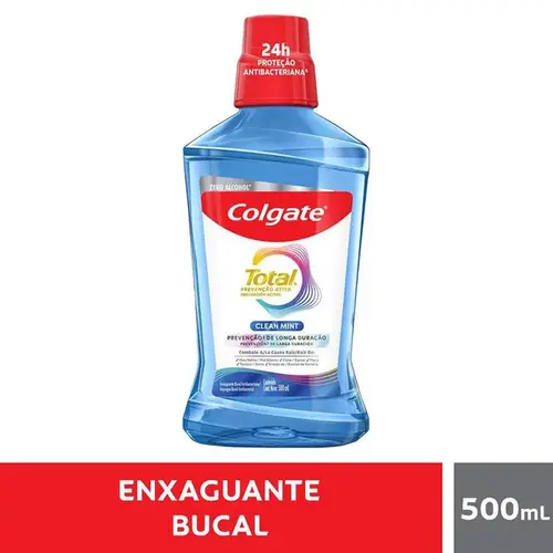 Enxaguante Bucal Colgate Total 12 Clean Mint Zero Álcool 500ml