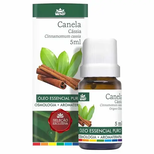 Óleo Essencial Natural de Canela Cássia WNF - 5ml
