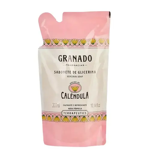 Refil Sabonete Líquido Granado Terrapeutics Calêndula 300ml
