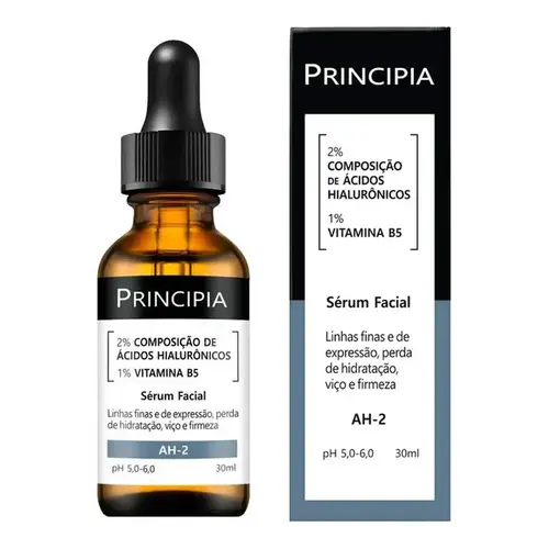 Sérum Facial Antirrugas Principia AH-2 Ácidos Hialurônicos 30ml