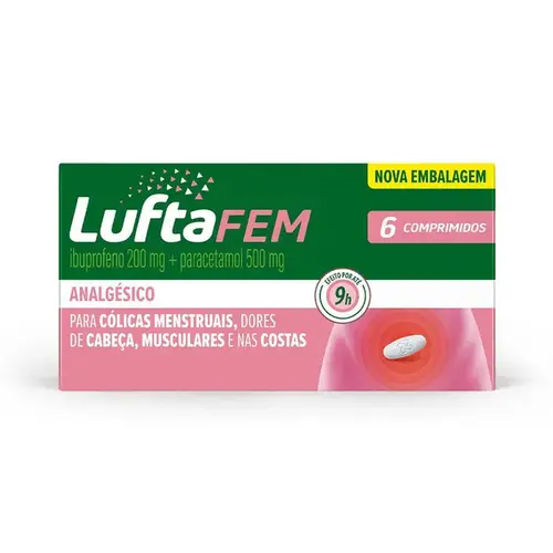 Luftafem 200mg + 500mg 6 Comprimidos