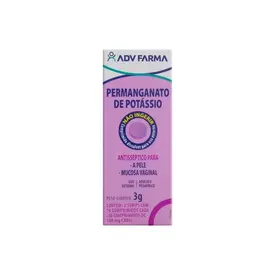 Permanganato de Potassio 100mg - 30 Comprimidos - ADV Farma