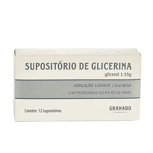 Supositório de Glicerina Granado Infantil - 12 Unidades