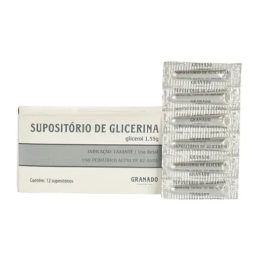 Supositório de Glicerina Granado Infantil - 12 Unidades