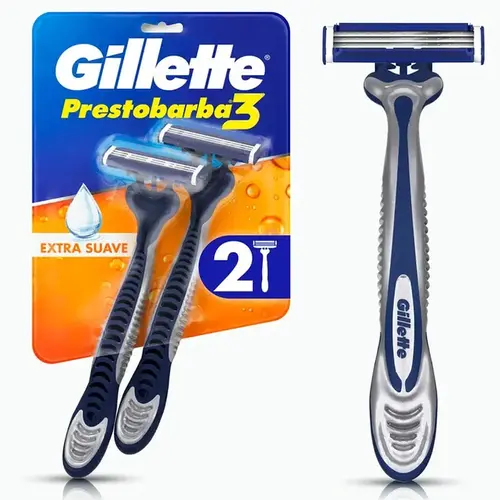 Aparelho de Barbear Gillette Prestobarba 3 Comfortgel 2 Unidades