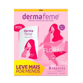 Kit 2 Sabonete Íntimo Dermafeme Floral 200ml cada