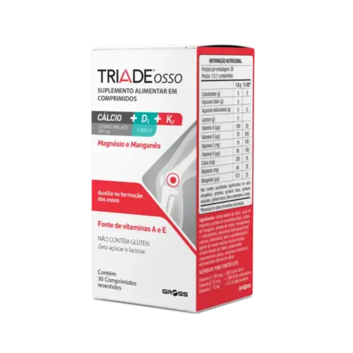 Suplemento Alimentar Triade Osso - 30 Comprimidos