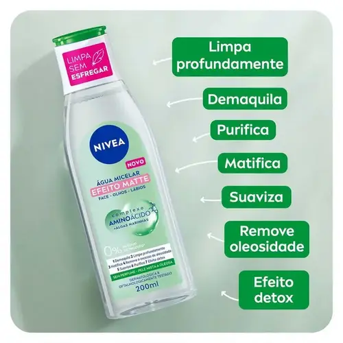 Água Micelar NIVEA MicellAir Efeito Matte