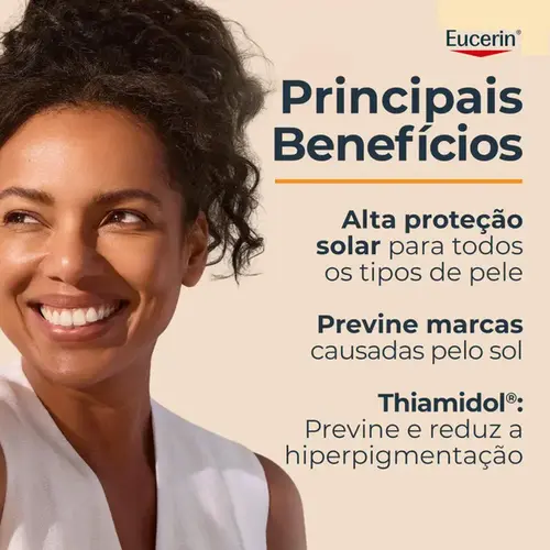 Protetor Solar Facial Eucerin Pigment Control Tinted FPS70 Cor Claro 50ml