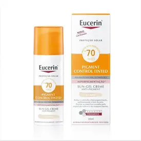Protetor Solar Facial Eucerin Pigment Control Tinted FPS70 Cor Claro 50ml