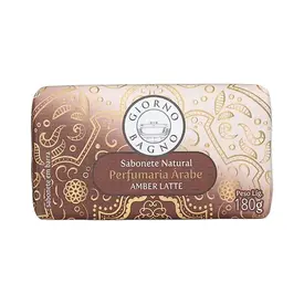 Sabonete em Barra Giorno Bagno Perfumaria Árabe Amber Latte 180g