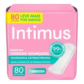 Protetor Diário Intimus Antibacteriana 80 Unidades