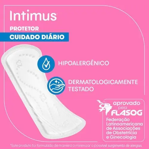 Protetor Diário Intimus Cuidado Diário sem Perfume 40 Unidades