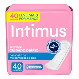 Protetor Diário Intimus Cuidado Diário sem Perfume 40 Unidades