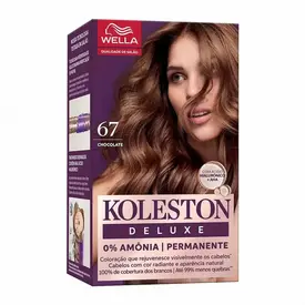 Tinta de Cabelo Koleston Deluxe 67 Chocolate Sem Amônia