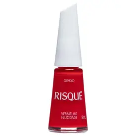 Esmalte Risqué Cremoso Vermelho Felicidade 8ml