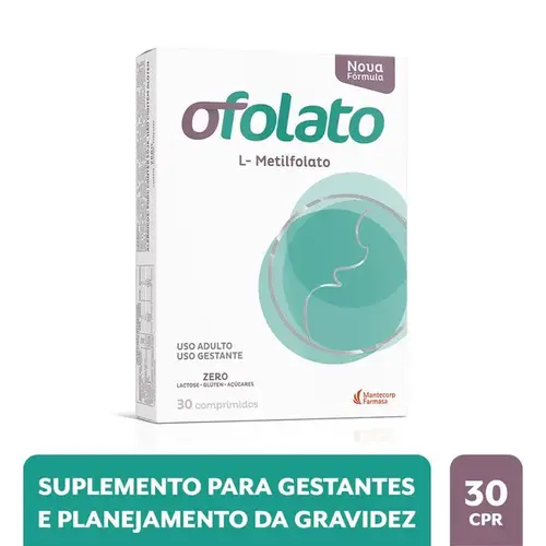 Vitamina e Suplemento para Gestante - Ofolato 82,5mg 30 Comprimidos