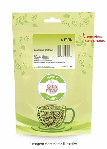 Chá Qualy Ervas Alecrim Fracionado 50g