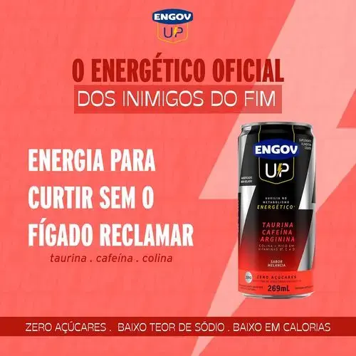 Energético Engov Up - Sabor Melancia - Lata 269ml