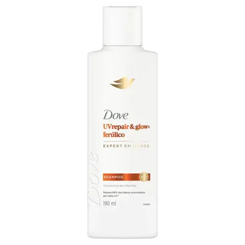 Shampoo Dove Resgate Intenso UV Repair & Glow + Ferúlico 190ml
