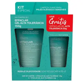 Kit Gel de Limpeza Facial La Roche-Posay Effaclar Alta Tolerância 150g + 50g