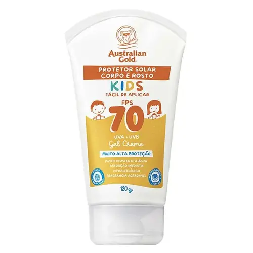 Protetor Solar Infantil Australian Gold Kids FPS70 Gel Creme 120g