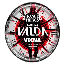 Pastilhas Valda Stranger Things Vecna Frutas Vermelhas Ácidas 50g