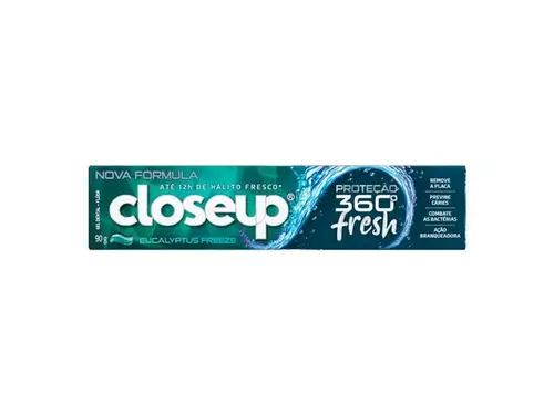 Gel Dental Close Up Proteção 360º Fresh Eucalyptus Freeze 90g