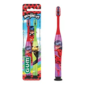 Escova Dental Infantil Macia Gum Miraculous 2 Unidades