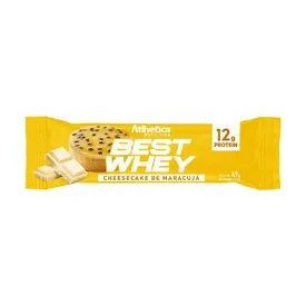 Barra de Proteína Atlhetica Nutrition Best Whey Bar Cheesecake de Maracujá 49g