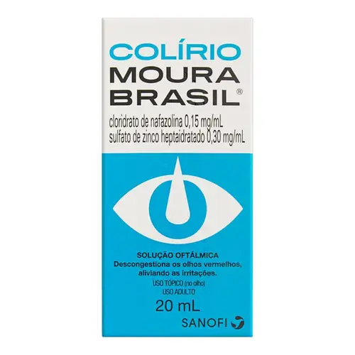 Colírio Moura Brasil 20ml - Solução Oftálmica - Sanofi