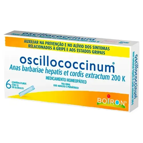 Oscillococcinum 200k - 6 Tubos com 1g de Glóbulos