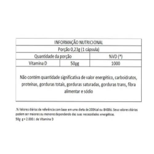 Vitamina D - Addera D3 2.000UI 30 Cápsulas Gelatinosas