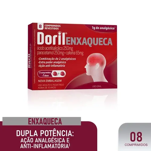 Doril Enxaqueca - 8 Comprimidos
