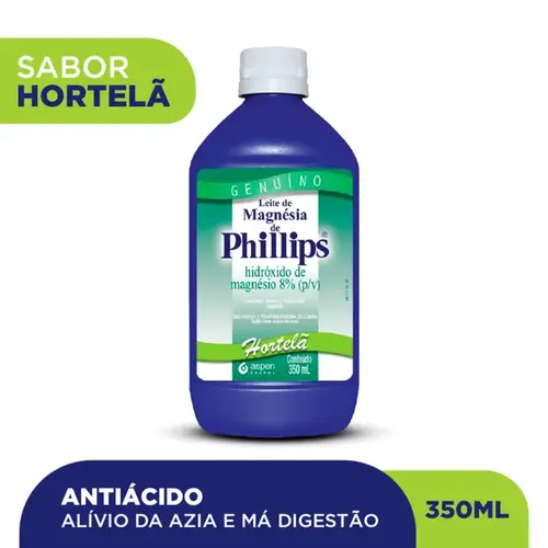 Leite de Magnésia de Phillips Sabor Hortelã 350ml