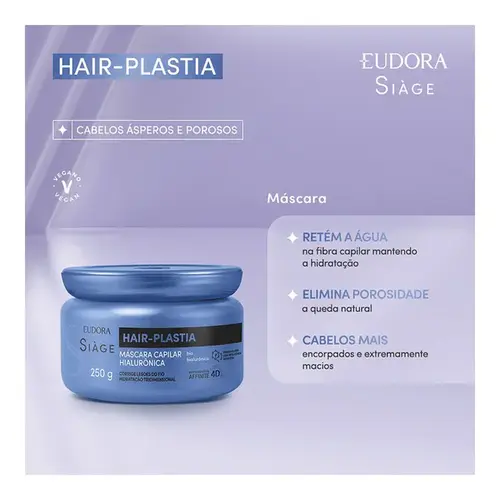 Máscara Capilar Eudora Siàge Hair-Plastia 250g