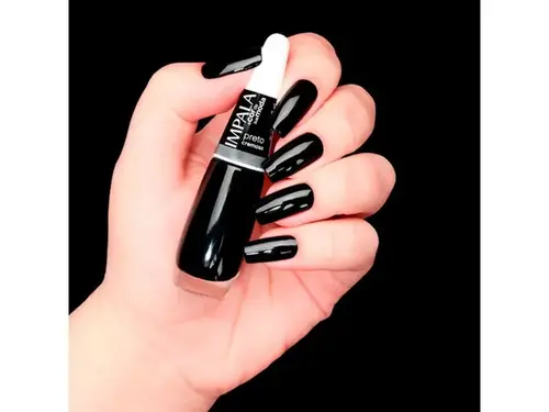 Esmalte Impala Cremoso A Cor da Sua Moda Preto 7,5ml