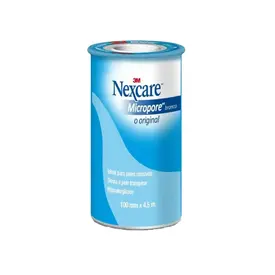 Fita Micropore Nexcare Original Branca 100mm x 4,5m - 1 Unidade