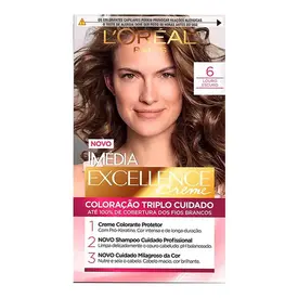 Tintura de Cabelo Imédia Excellence Creme 6 Louro Escuro L'Oréal Paris 1 Unidade