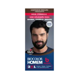 Tonalizante de Cabelo Masculino Biocolor Homem Bozzano Castanho Escuro