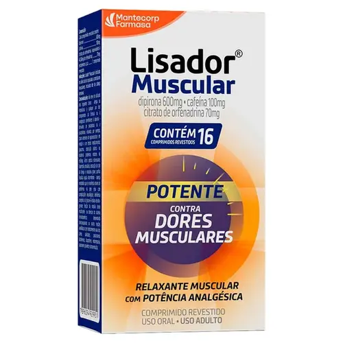 Lisador Muscular 600mg 16 Comprimidos