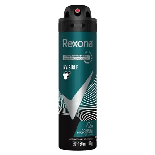 Desodorante Rexona Men Invisible Aerosol Masculino 150ml