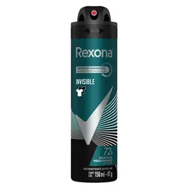 Desodorante Rexona Men Invisible Aerosol Masculino 150ml