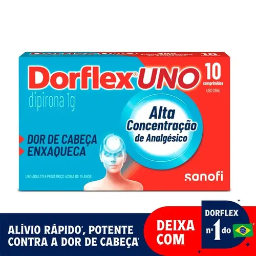 Dorflex Uno Enxaqueca 1g - 10 Comprimidos