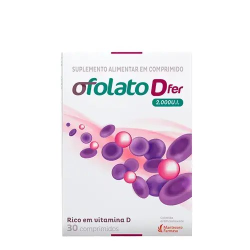 Suplemento para Gestante Ofolato D Fer 2.000UI 30 Comprimidos