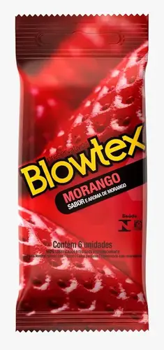 Preservativo Blowtex Morango 6 Unidades