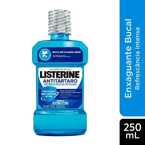 Enxaguante Bucal Listerine Antitártaro Refrescância Intensa 250ml