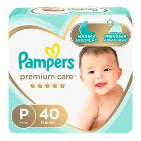 Fralda Pampers Premium Care P 40 Unidades
