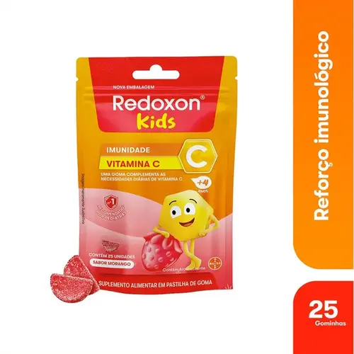 Vitamina C Infantil - Redoxitos Morango 25 Gomas