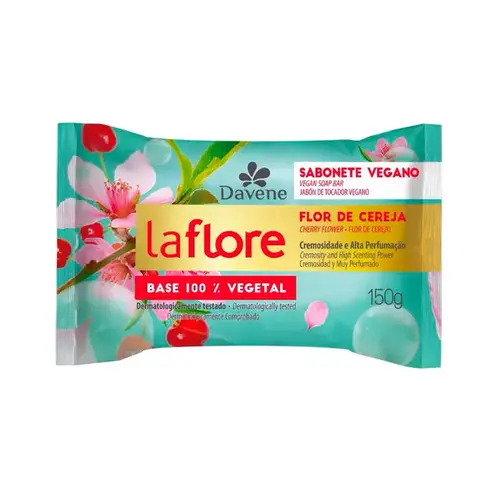 Sabonete em Barra Vegetal La Flore Flor de Cereja 150g